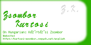 zsombor kurtosi business card